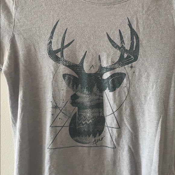 Aeropostale Deer Printed Graphic Tee - Picture 4 of 5